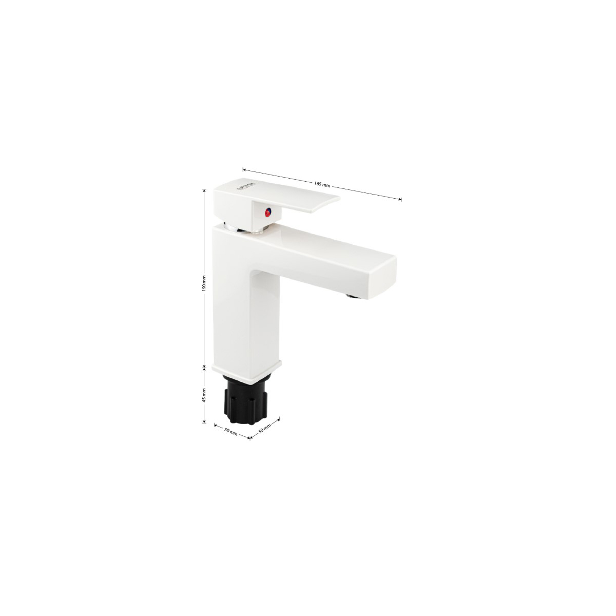 Смеситель для раковины Brimix (Бримикс) 5973 шаровый, белый