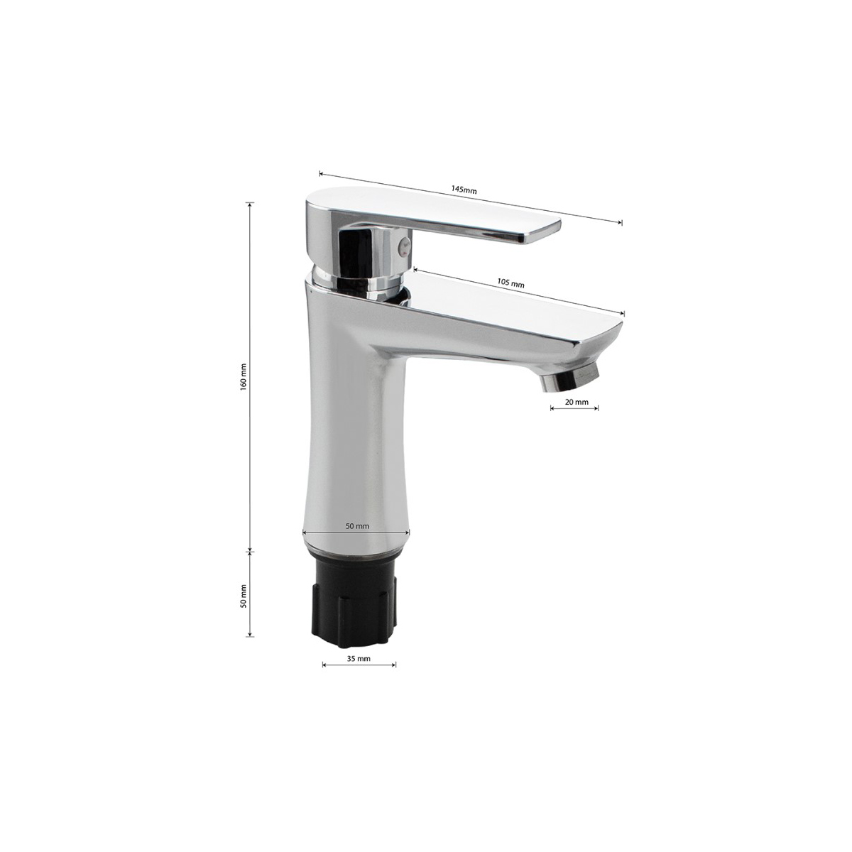 Смеситель для раковины Brimix (Бримикс) 596 шаровый, хром