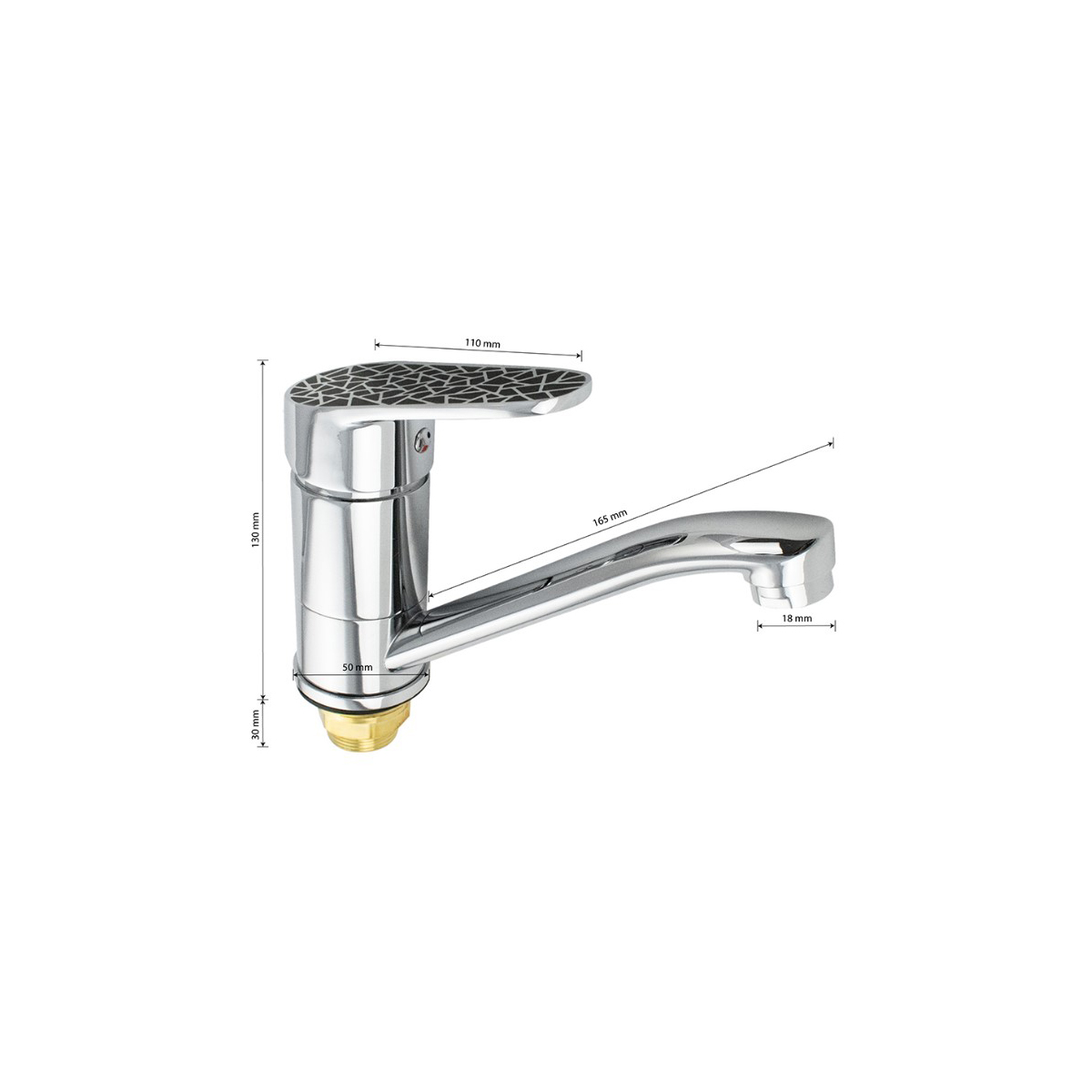 Смеситель для кухни Brimix (Бримикс) 3350s, хром