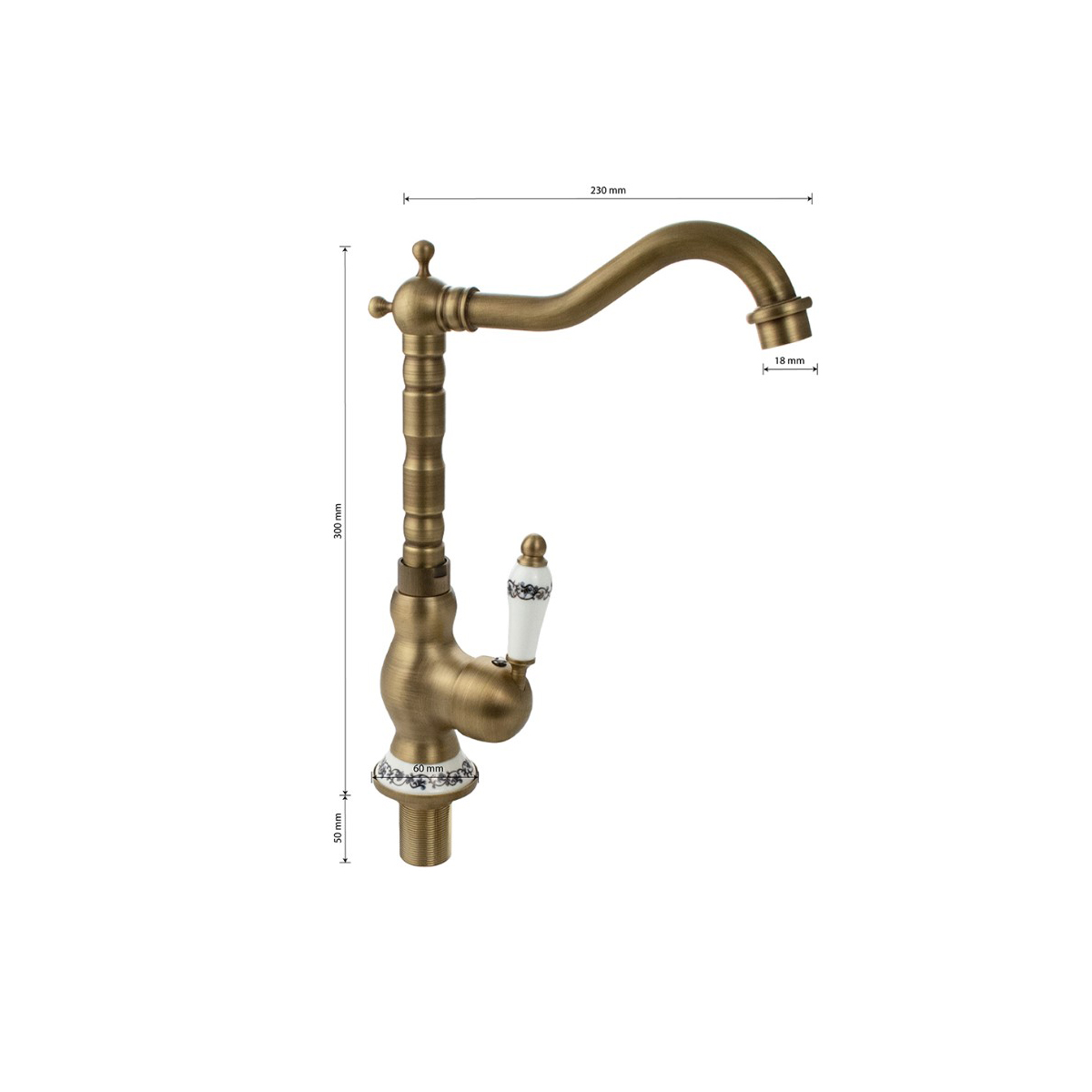 Смеситель для кухни Brimix (Бримикс) 153, бронза