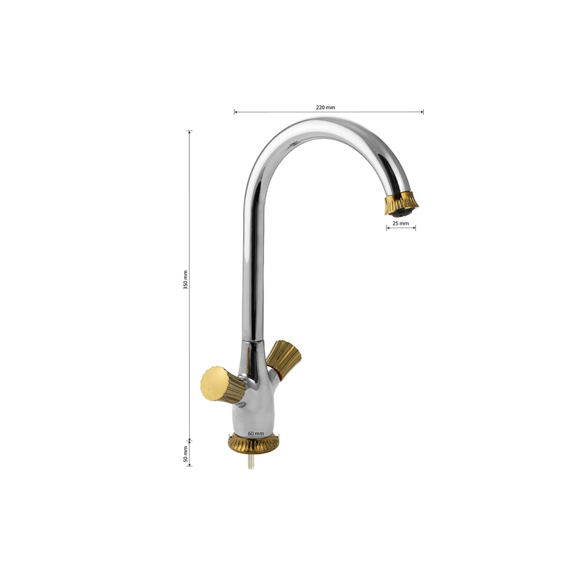 Смеситель для кухни Brimix (Бримикс) 1065, хром