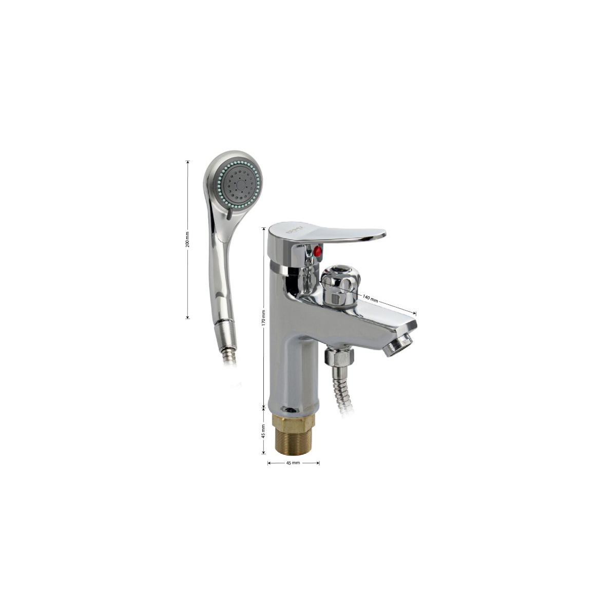 Смеситель для раковины,для биде Brimix (Бримикс) 5980, хром