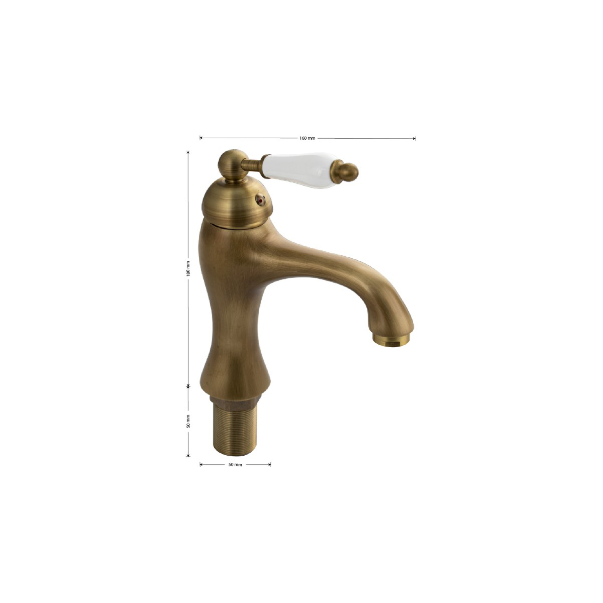 Смеситель для раковины Brimix (Бримикс) 1531, бронза