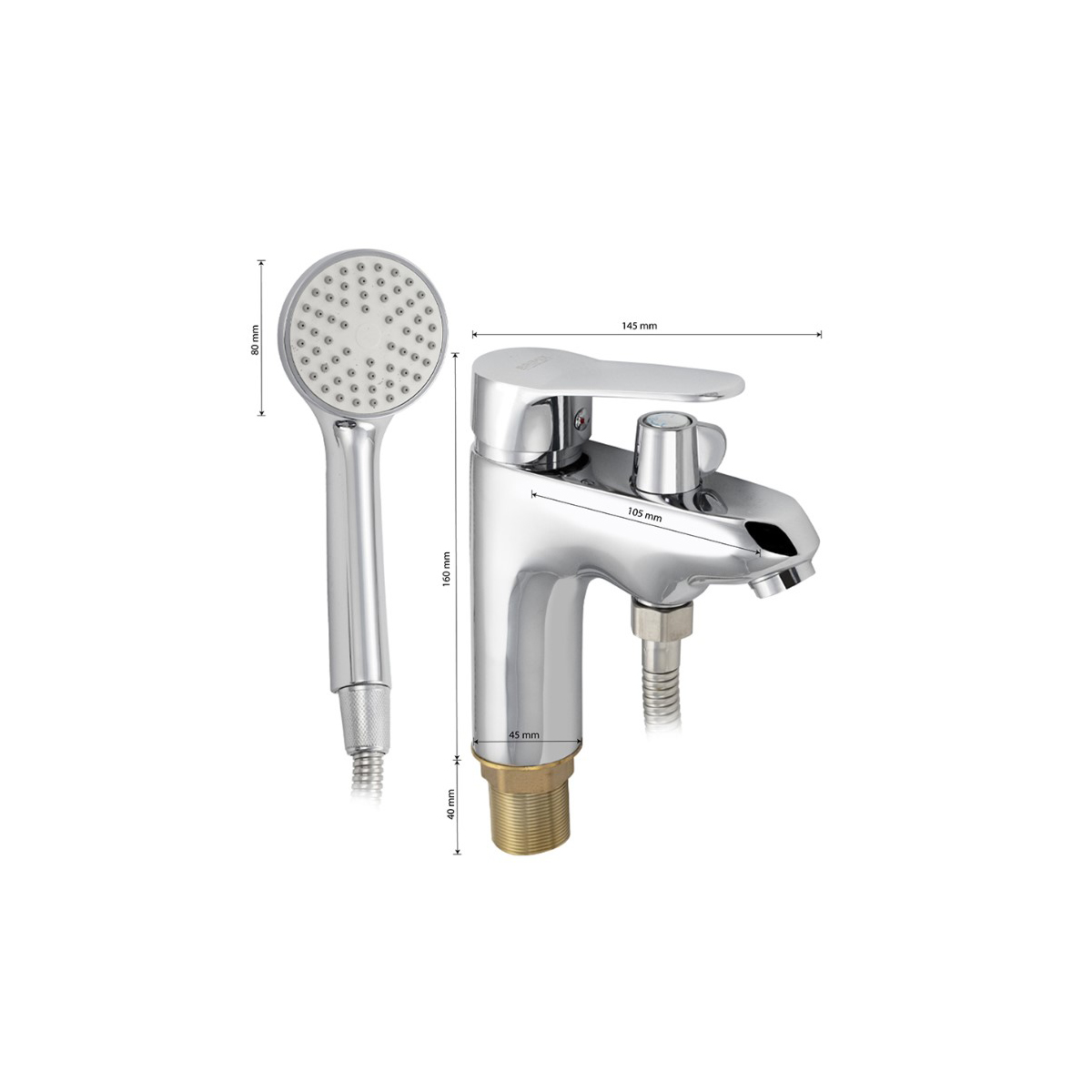 Смеситель для раковины Brimix (Бримикс) 3545, хром