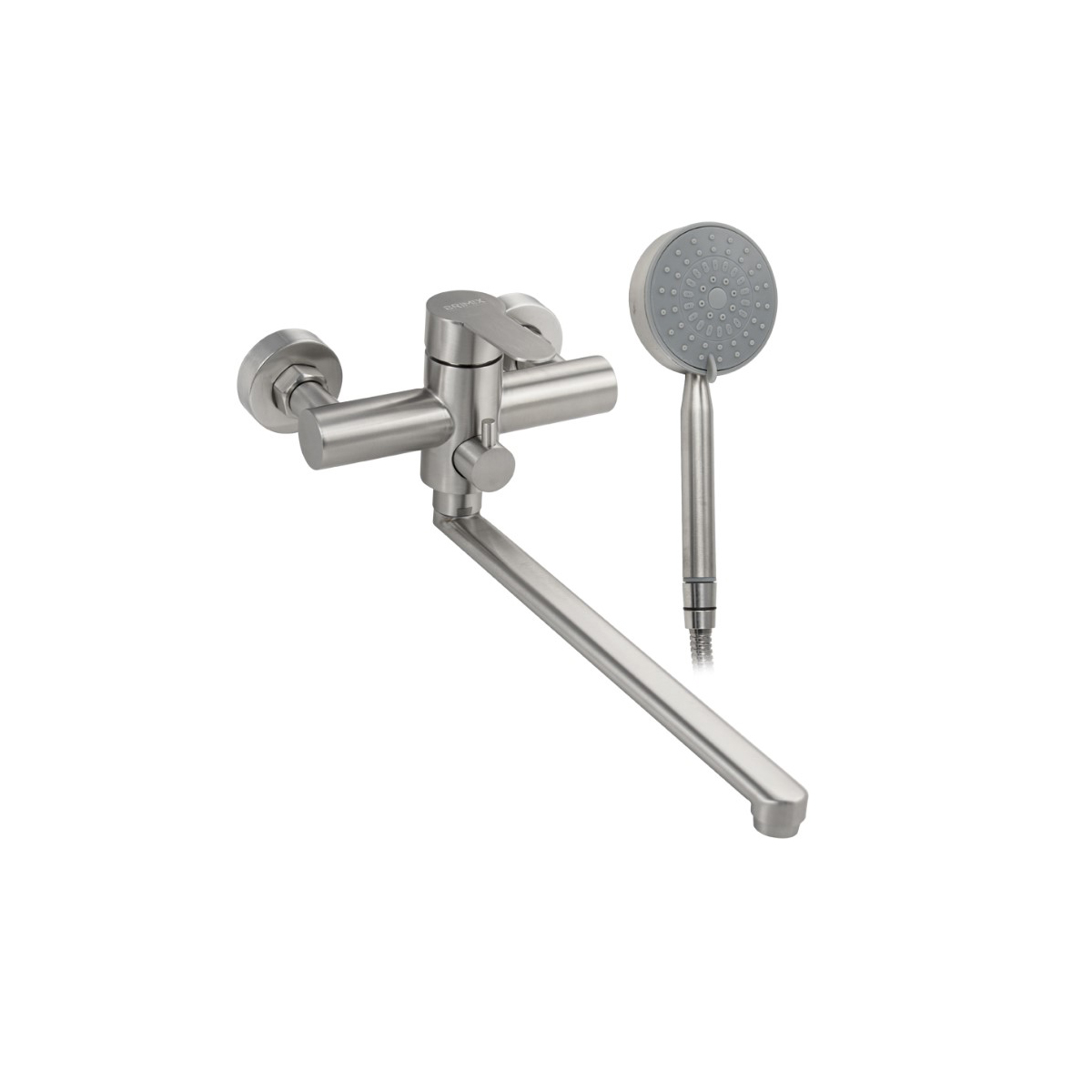 Смеситель для ванны Brimix (Бримикс) 9329 с дивертором на корпусе, сатин