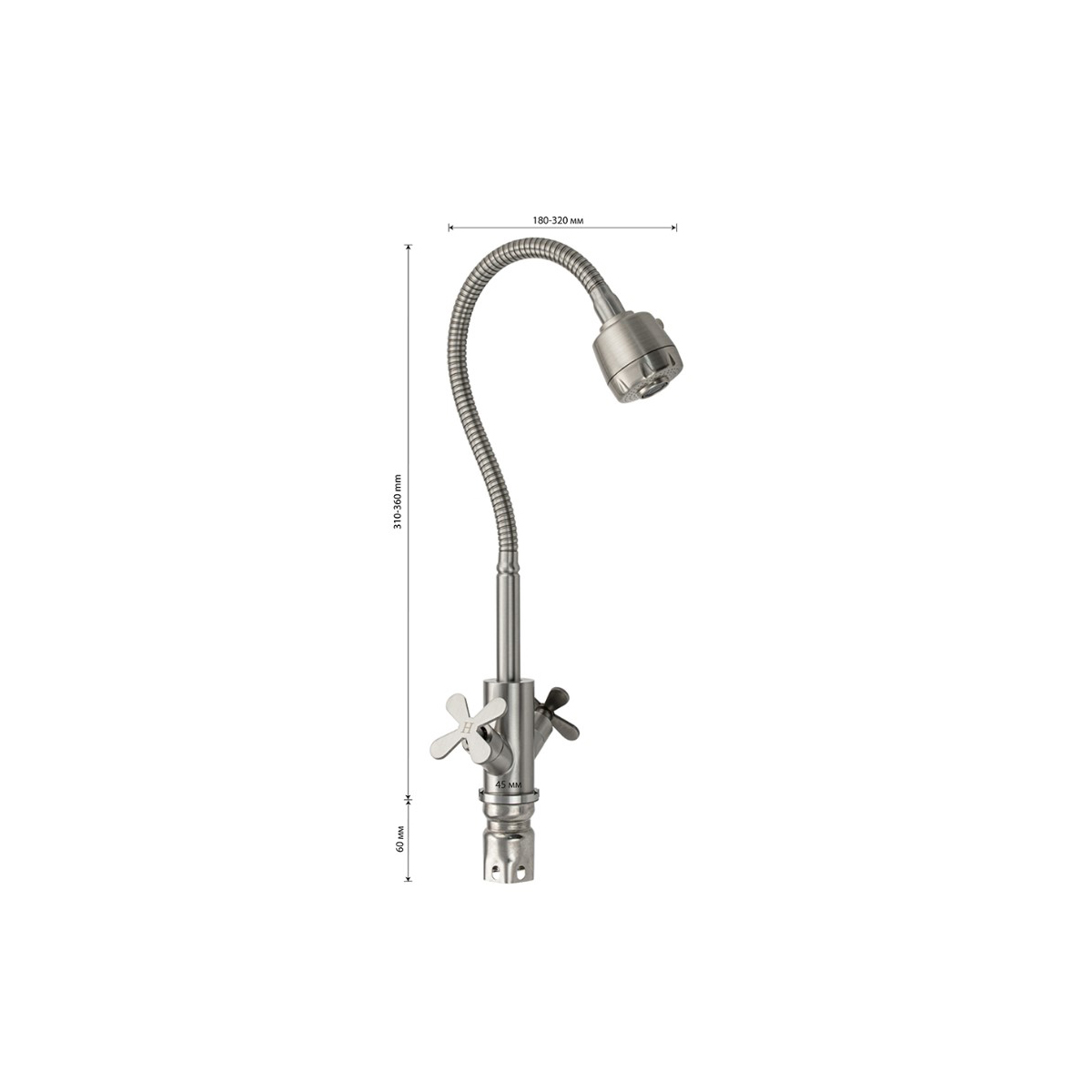 Смеситель для кухни Brimix (Бримикс) 9315, сатин