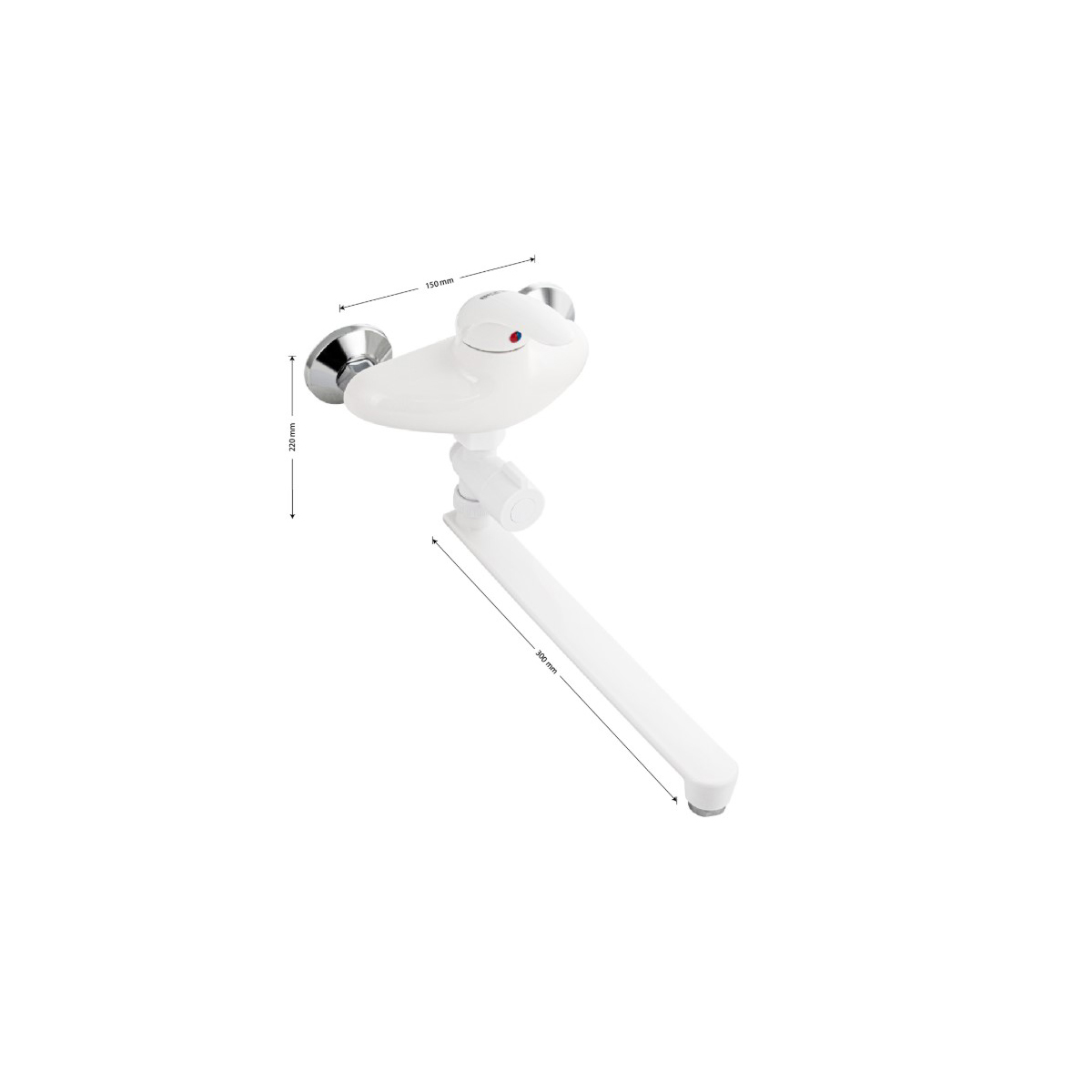 Смеситель для ванны Brimix (Бримикс) 5621 шаровый, белый