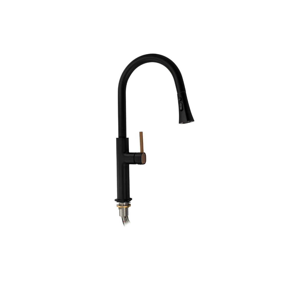 Смеситель для кухни Magnus (Магнус) 8239 выдвижной, черный