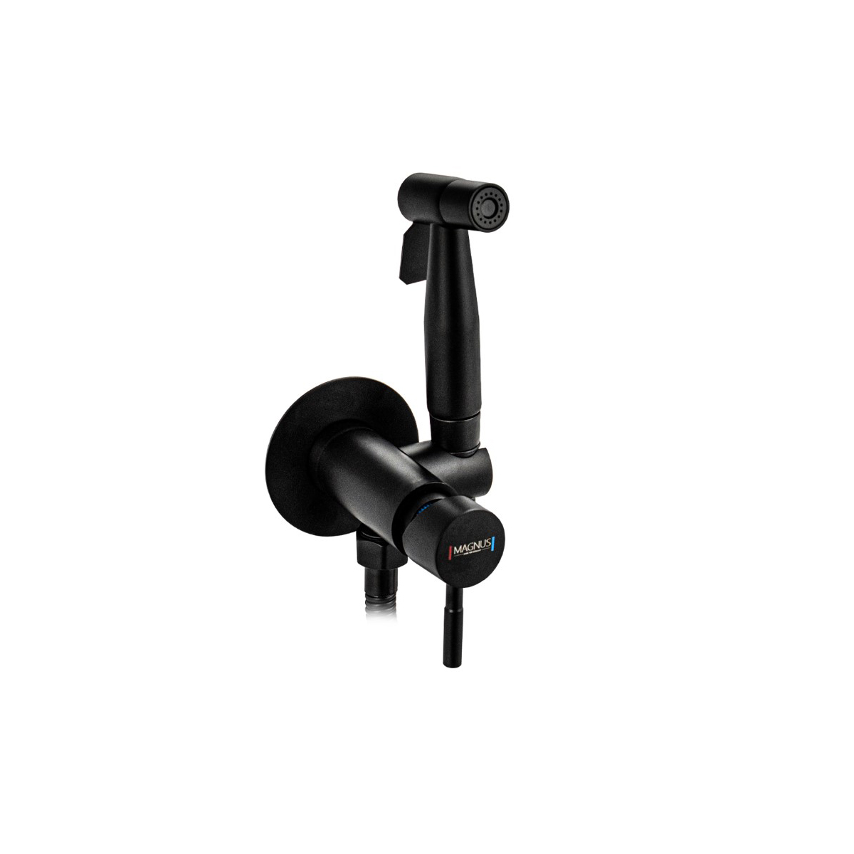 Смеситель для биде Magnus (Магнус) 2076 с гигиеническим душем, черный