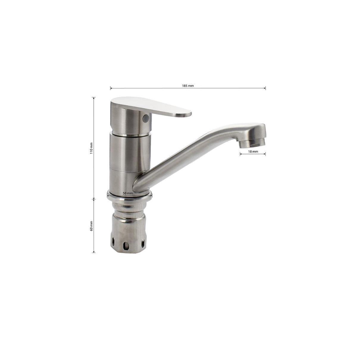 Смеситель для кухни Magnus (Магнус) 9244, сатин