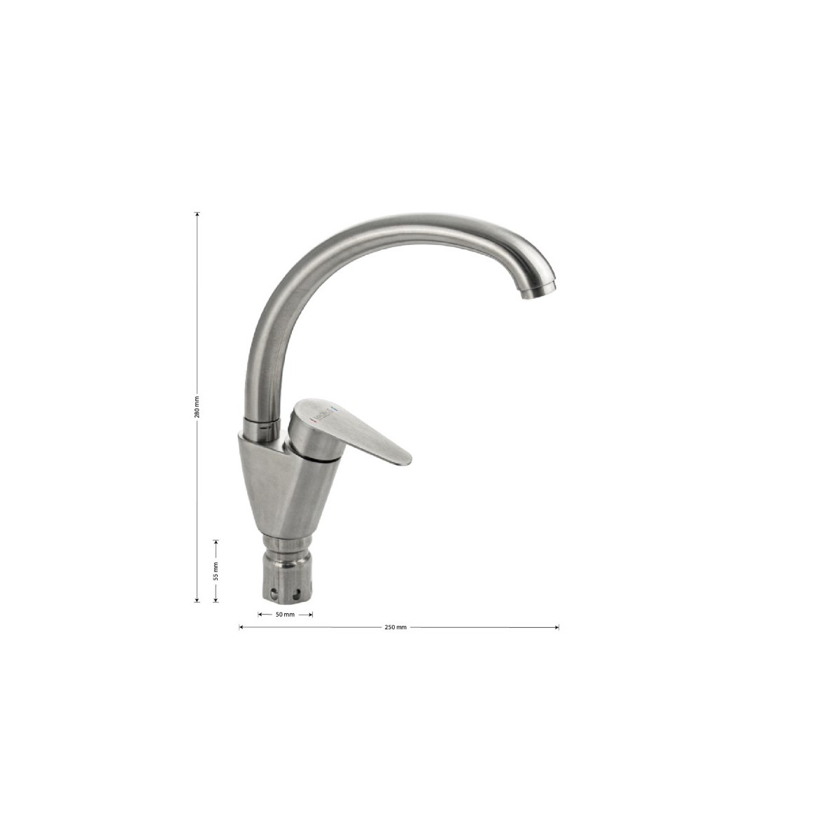 Смеситель для кухни Magnus (Магнус) 9245, сатин