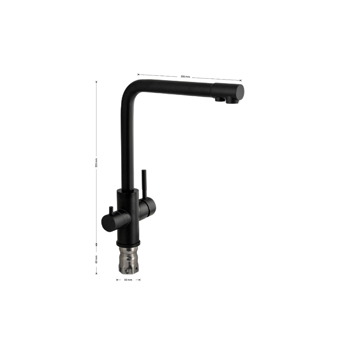 Смеситель для кухни Magnus (Магнус) 91120, черный