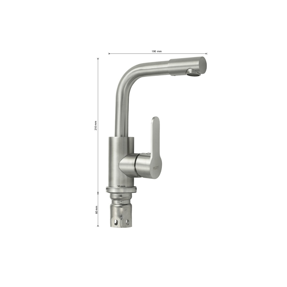 Смеситель для раковины Magnus (Магнус) 9146, сатин