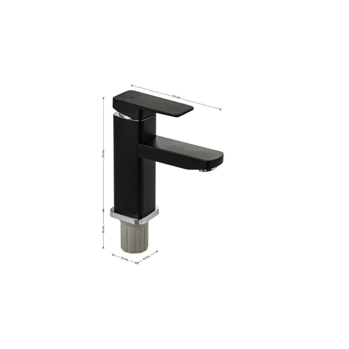 Смеситель для раковины Gfmark 5978, черный