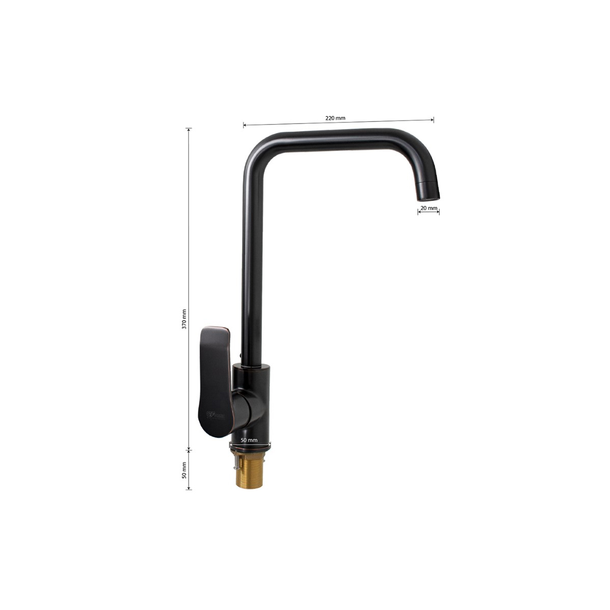 Смеситель для кухни Gfmark 5754, медь