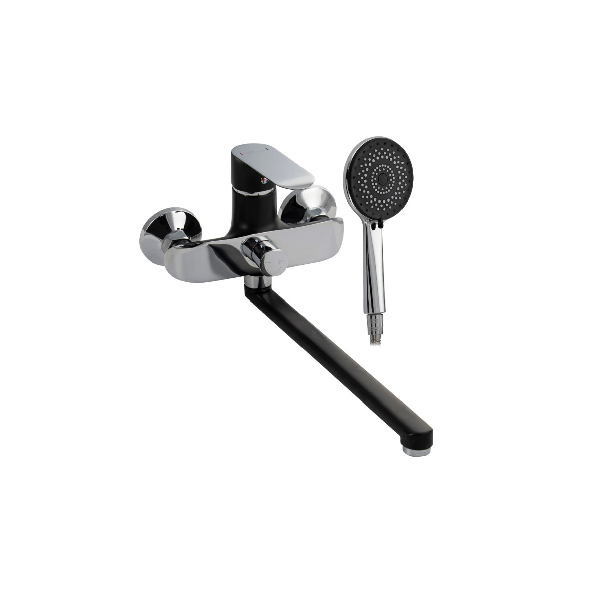 Смеситель для ванны Gfmark 5570, черный,хром