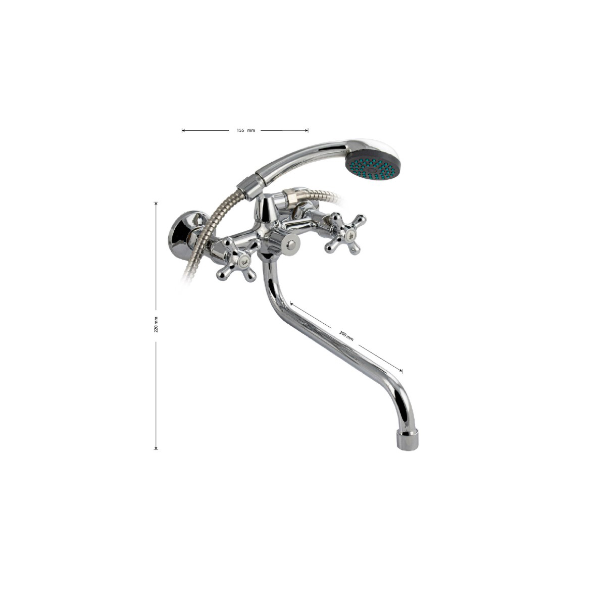 Смеситель для ванны Mayfair (Мейфаир) 87138, хром