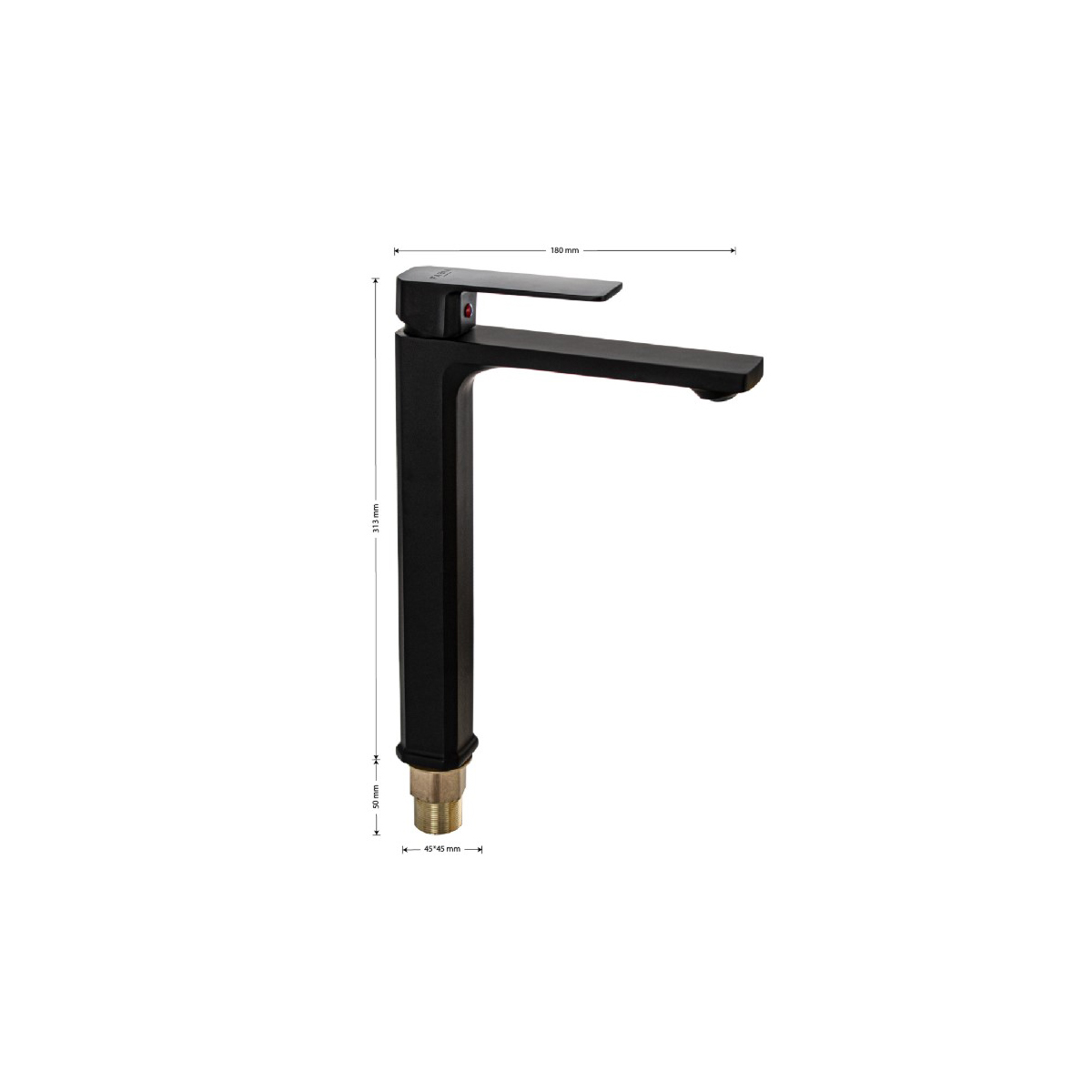 Смеситель для раковины Fabia (Фабия) 9737, черный