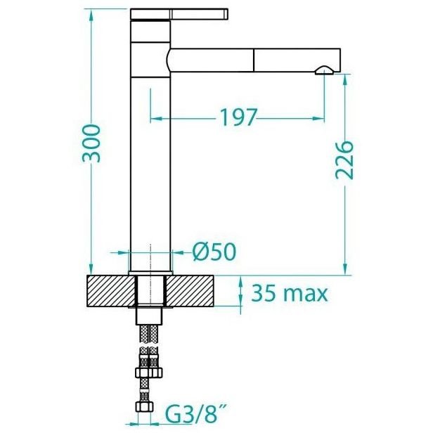 Смеситель для кухни Alveus (Алвеус) Zina Monarch Gold PVD золото