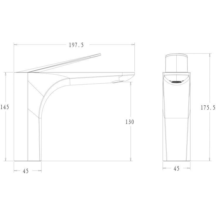 Смеситель для раковин Bronze de Luxe (Бронз Де Люкс) Icon 2040CG матовое золото