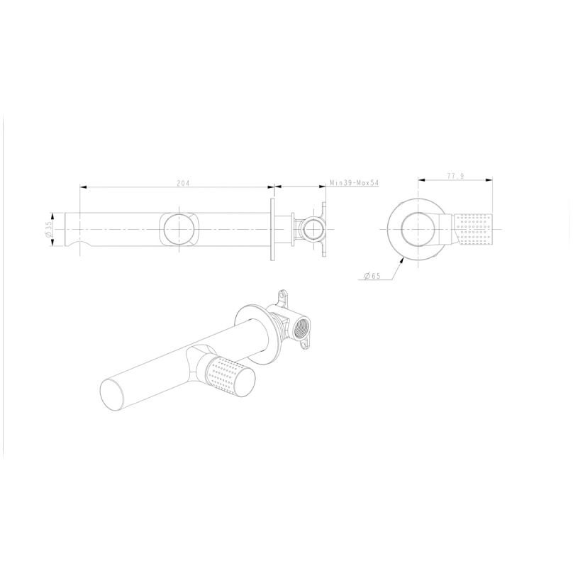 Смеситель для раковин Bronze de Luxe (Бронз Де Люкс) Liberty 301B черный