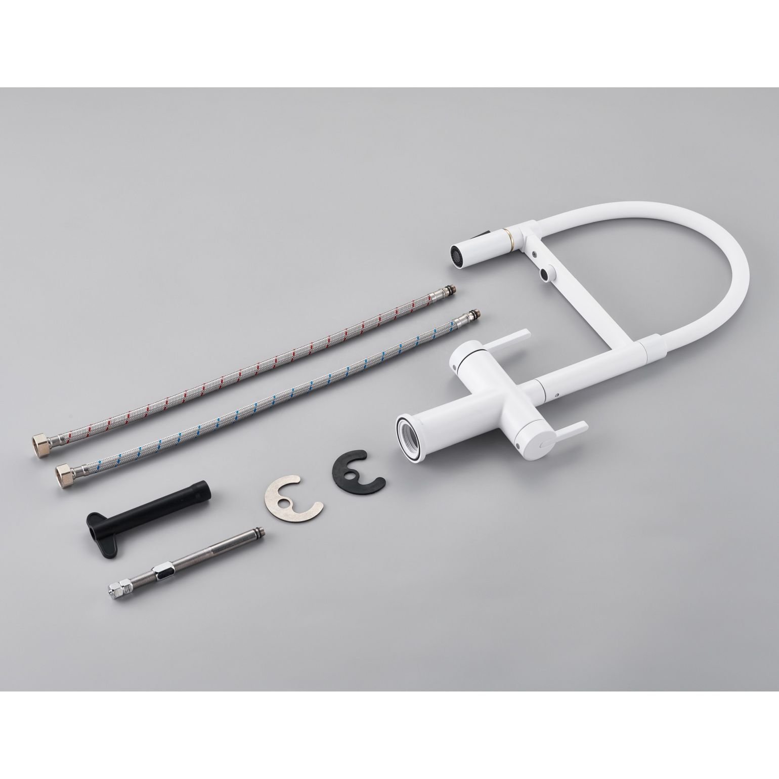 Смеситель для кухни с подключением фильтра воды Rose (Розе) , белый, R458C