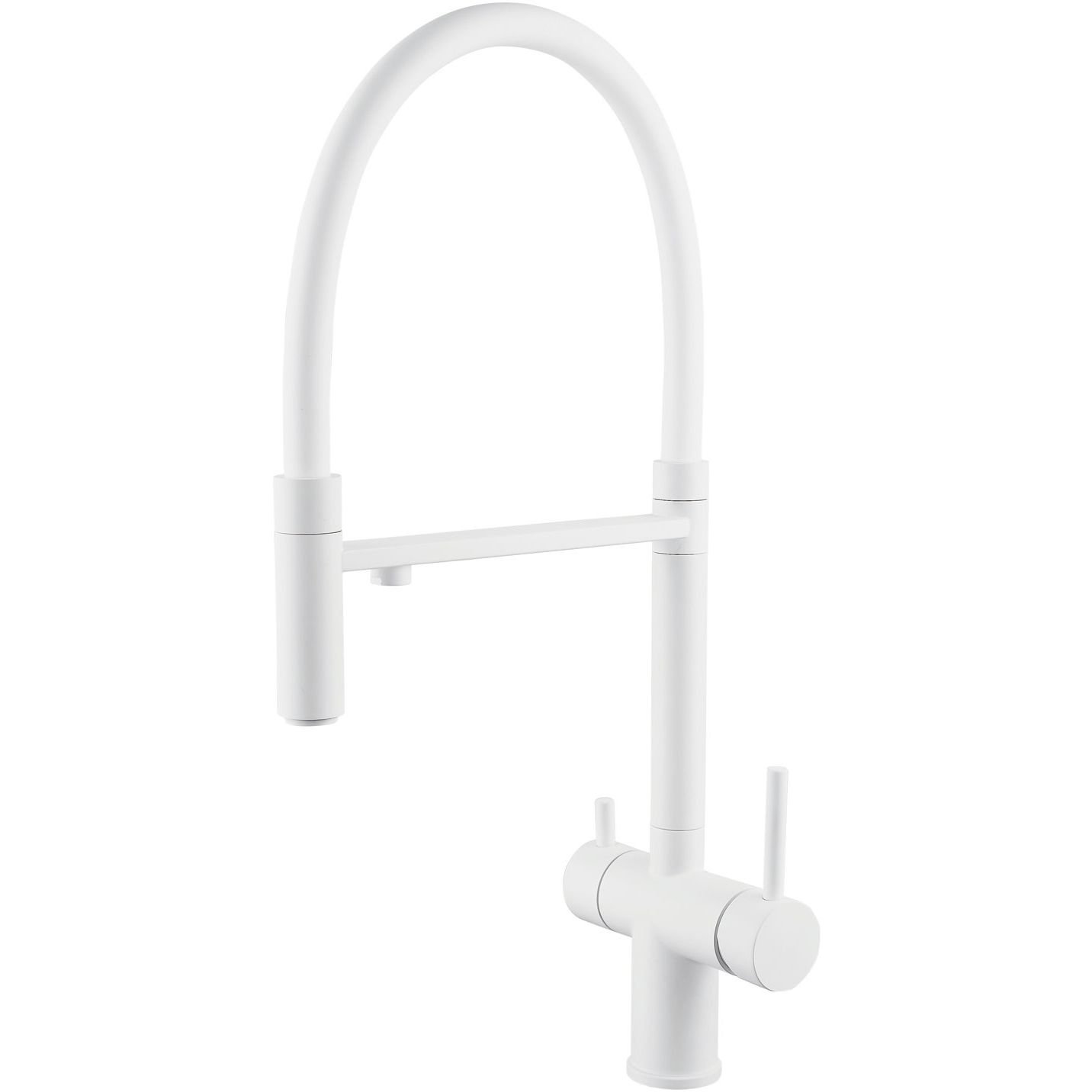 Смеситель для кухни с подключением фильтра Shevanik (Шеваник) , белый, S178C