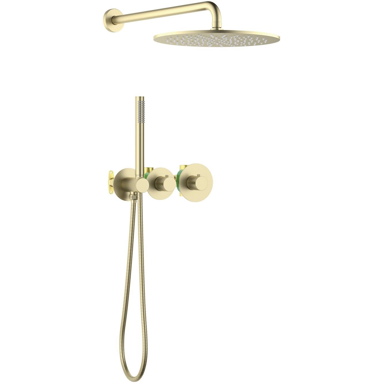 Встраиваемая душевая система с термостатом Timo (Тимо) Saona, матовое золото, SX-2359/17SM