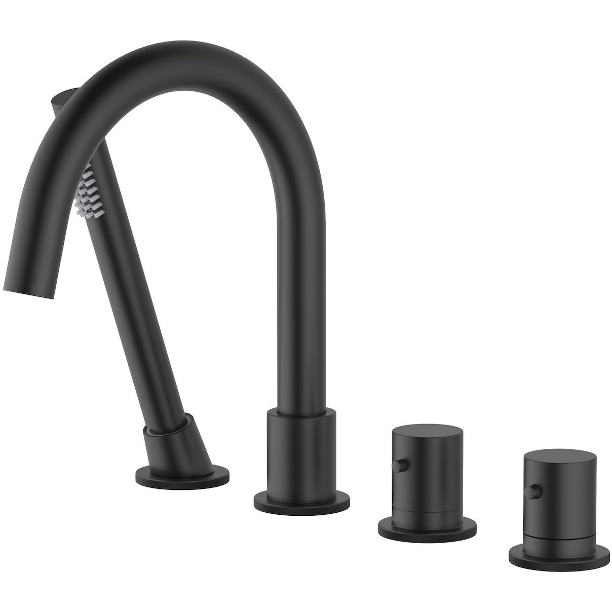 Смеситель на борт ванны с термостатом Timo (Тимо) Saona, черный, 2330/03Y