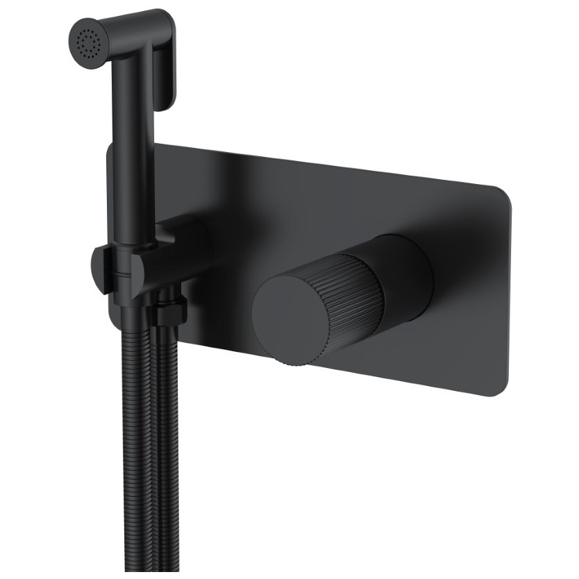 Смеситель Богеме (Boheme) гигиенический Stick Black Linea 127-BB.3