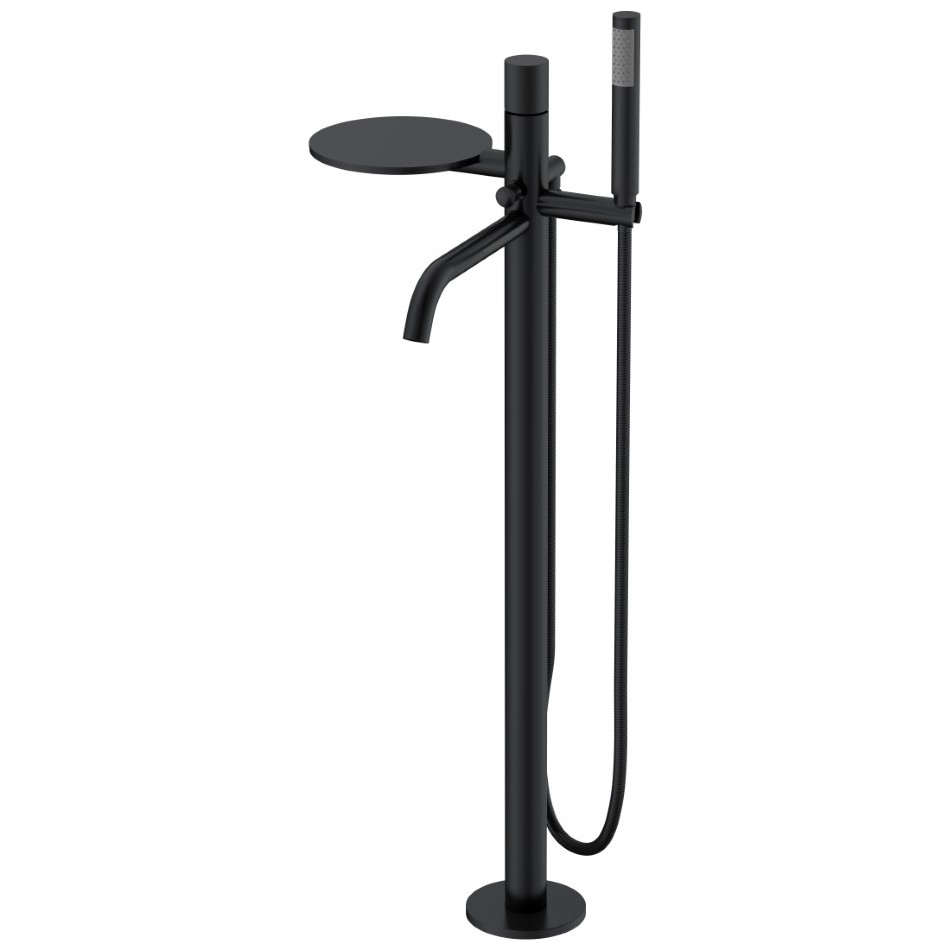 Смеситель Богеме (Boheme) Stick напольный Black Spirale 129-BB.4