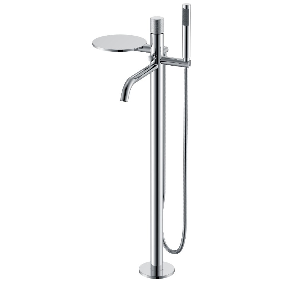 Смеситель Богеме (Boheme) Stick напольный Chrome Spirale 129-CRCR.4