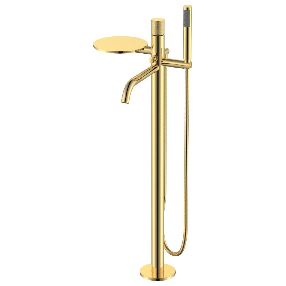 Смеситель Богеме (Boheme) Stick напольный Gold Spirale 129-GG.4
