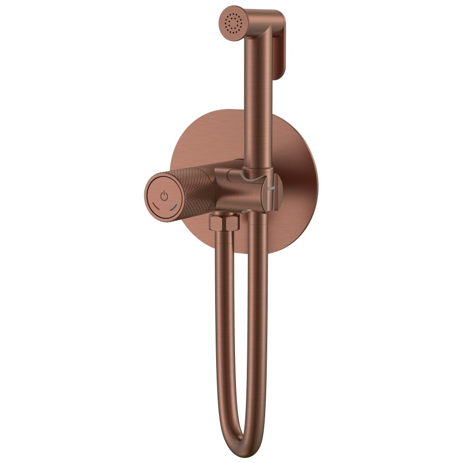 Смеситель Богеме (Boheme) гигиенический Tech Brushed Bronze 157-BRB