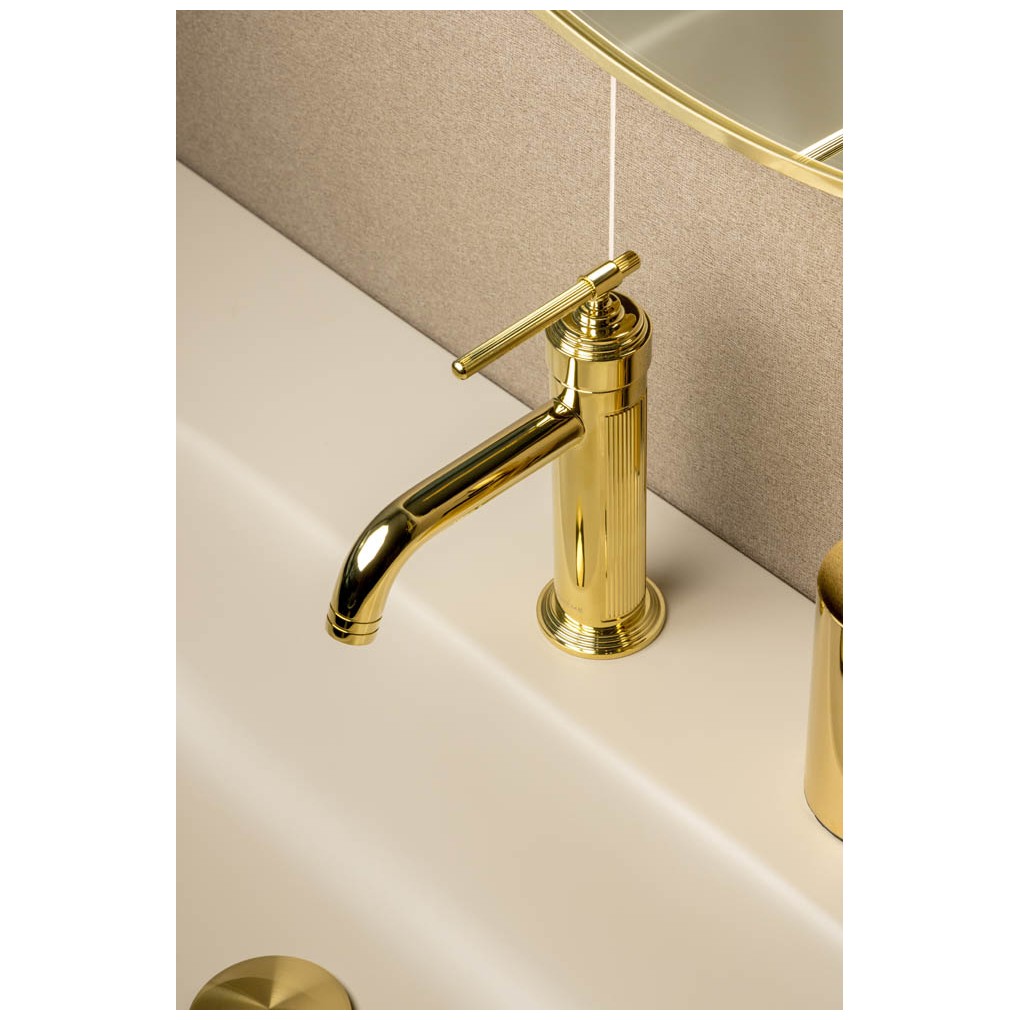 Смеситель Богеме (Boheme) для умывальника Eterna Gold 171-G