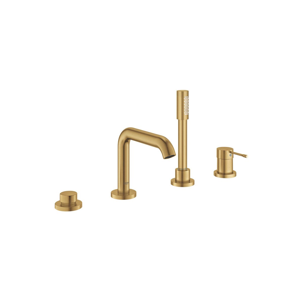 Смеситель для ванны Grohe (Гроэ) Essence с душевым гарнитуром, холодный рассвет матовый 19578GN1