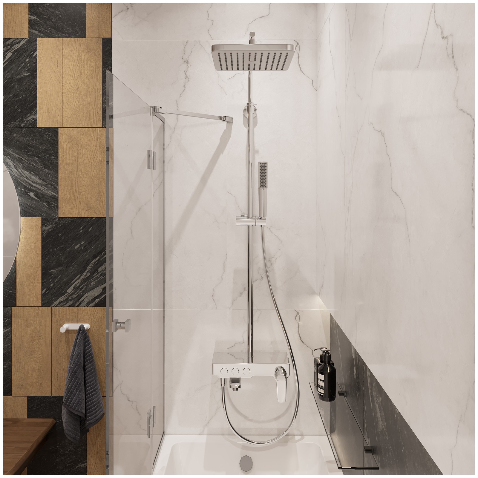 Душевая стойка Теска Niagara NG3501C хром, Teska