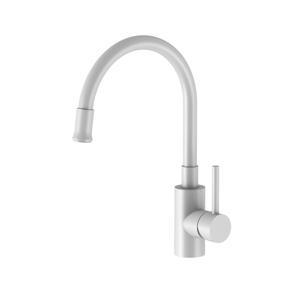 Смеситель для кухни Santek (Сантек) Риф WH5A44025B001, белый матовый