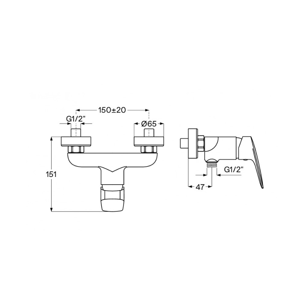Смеситель для душа Santek (Сантек) Таос WH5A20009N001 с аксессуарами, черный матовый
