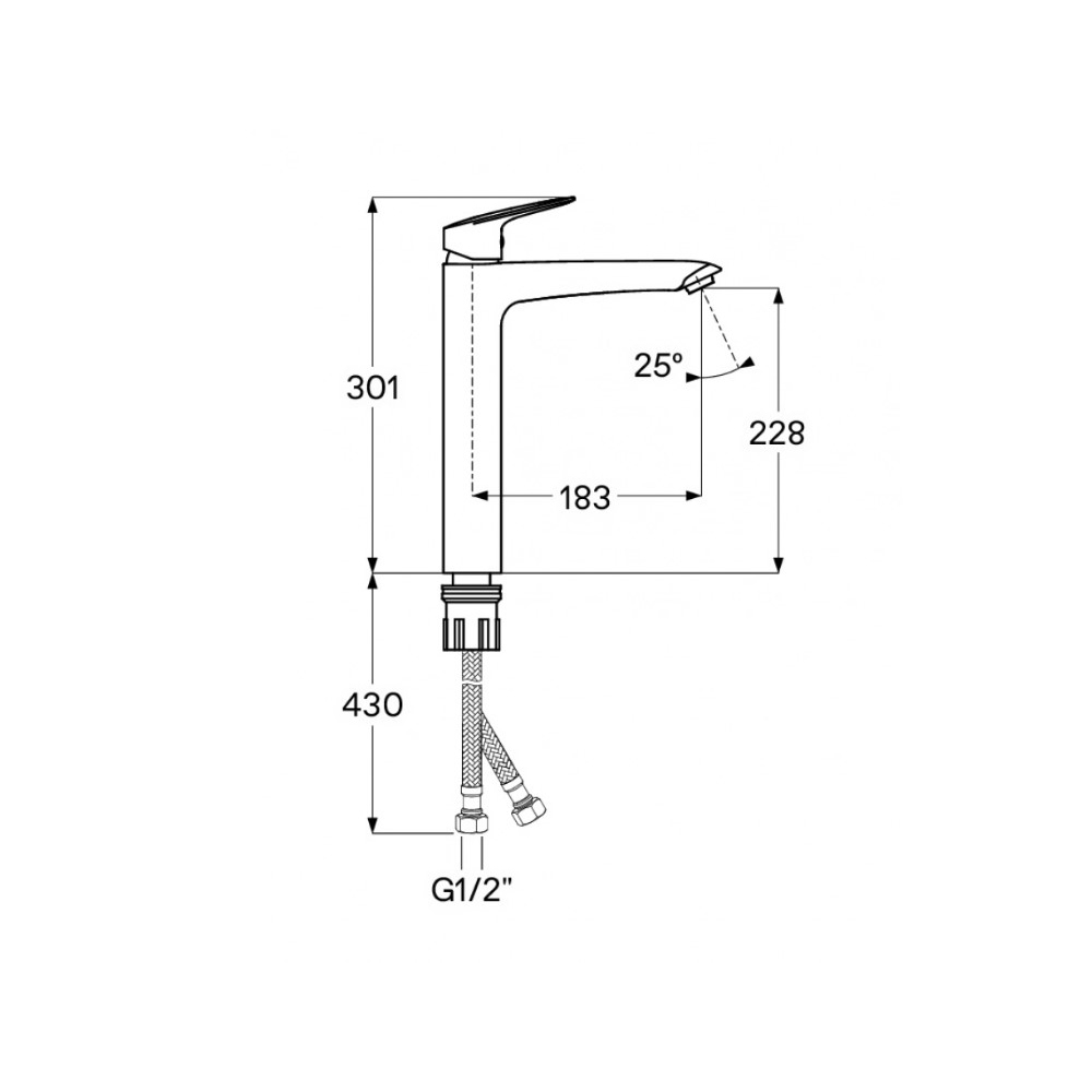 Смеситель для раковины Santek (Сантек) Таос WH5A04009C001, хром
