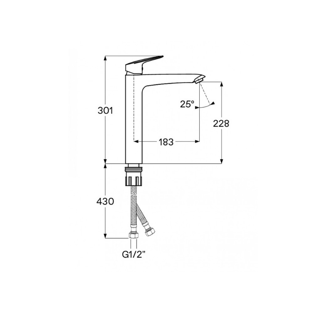 Смеситель для раковины Santek (Сантек) Таос WH5A04009N001, черный матовый