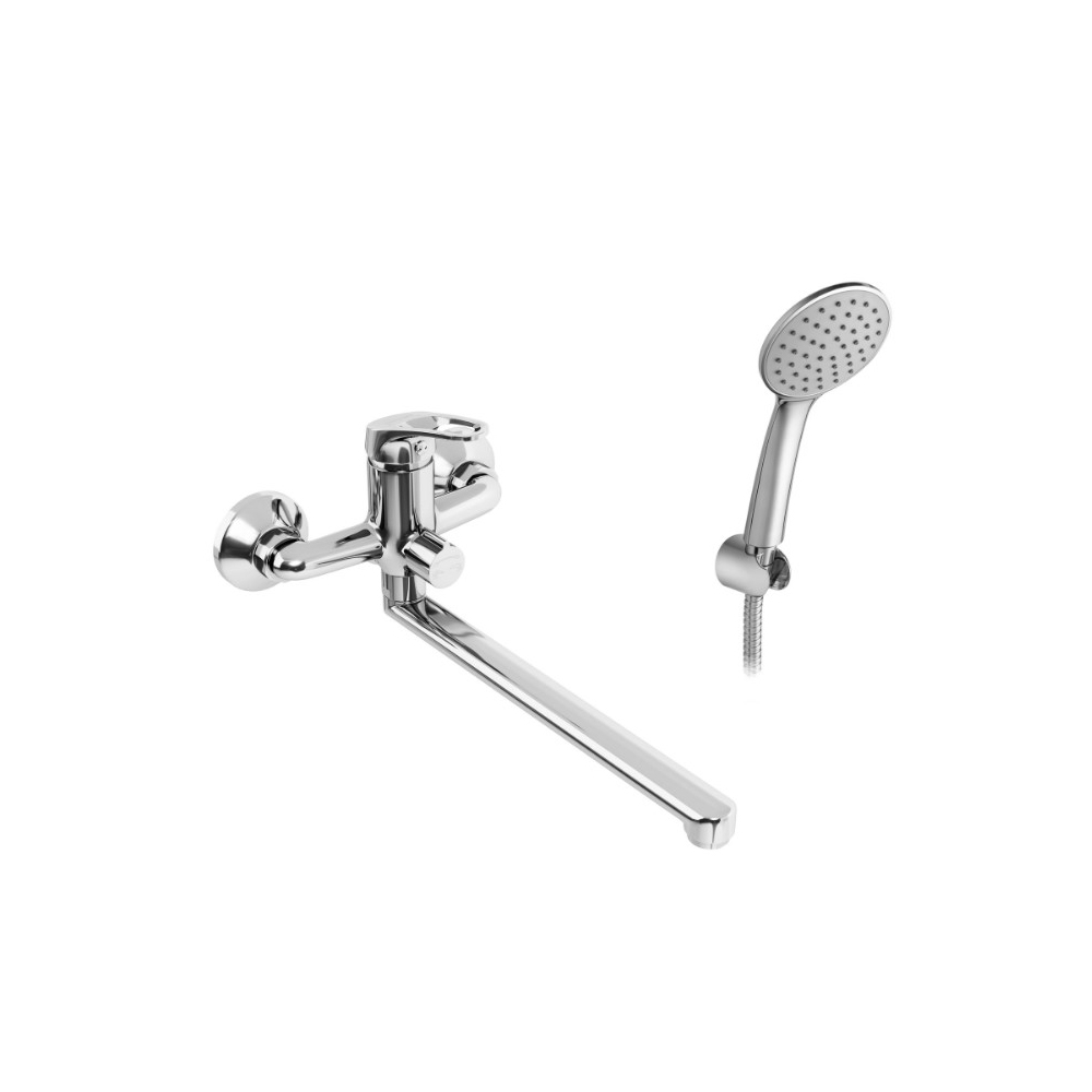 Смеситель для ванны и душа Santek (Сантек) Баус WH5A12010C001 с аксессуарами, хром