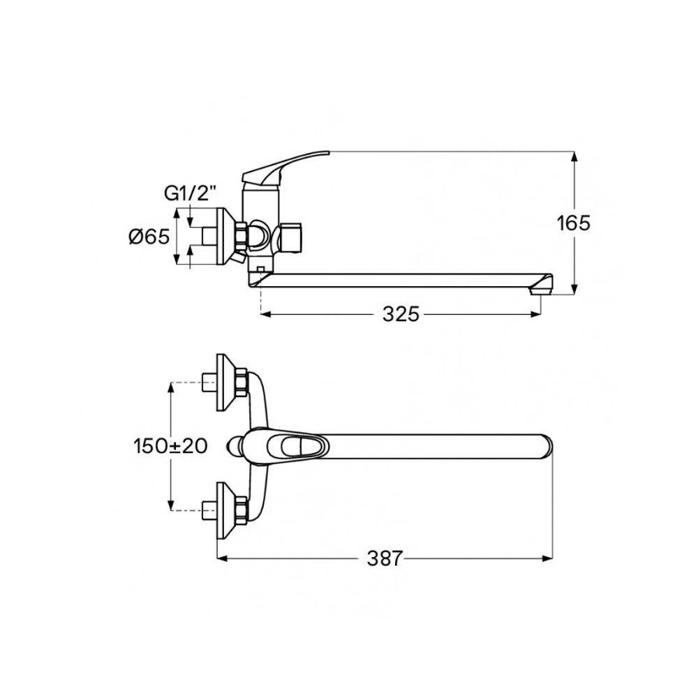 Смеситель для ванны и душа Santek (Сантек) Баус WH5A12010C001 с аксессуарами, хром