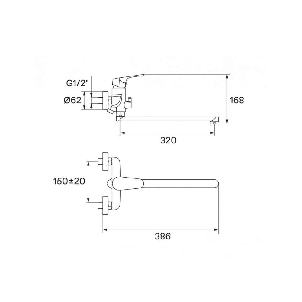 Смеситель для ванны и душа Santek (Сантек) Форт WH5A12004C001 с аксессуарами, хром