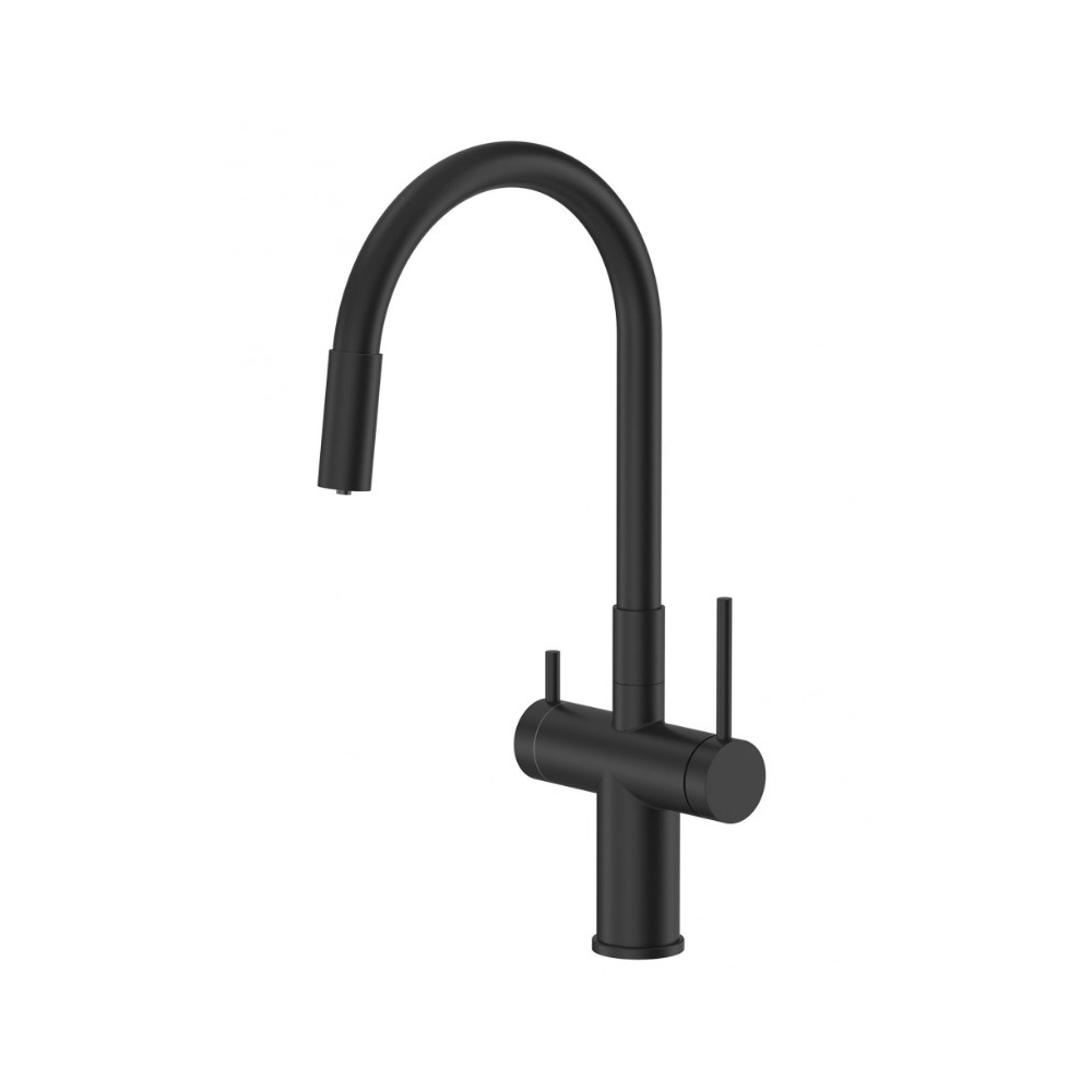 Смеситель для кухни Santek (Сантек) Энсо WH5A43127N001 под фильтр, черный матовый