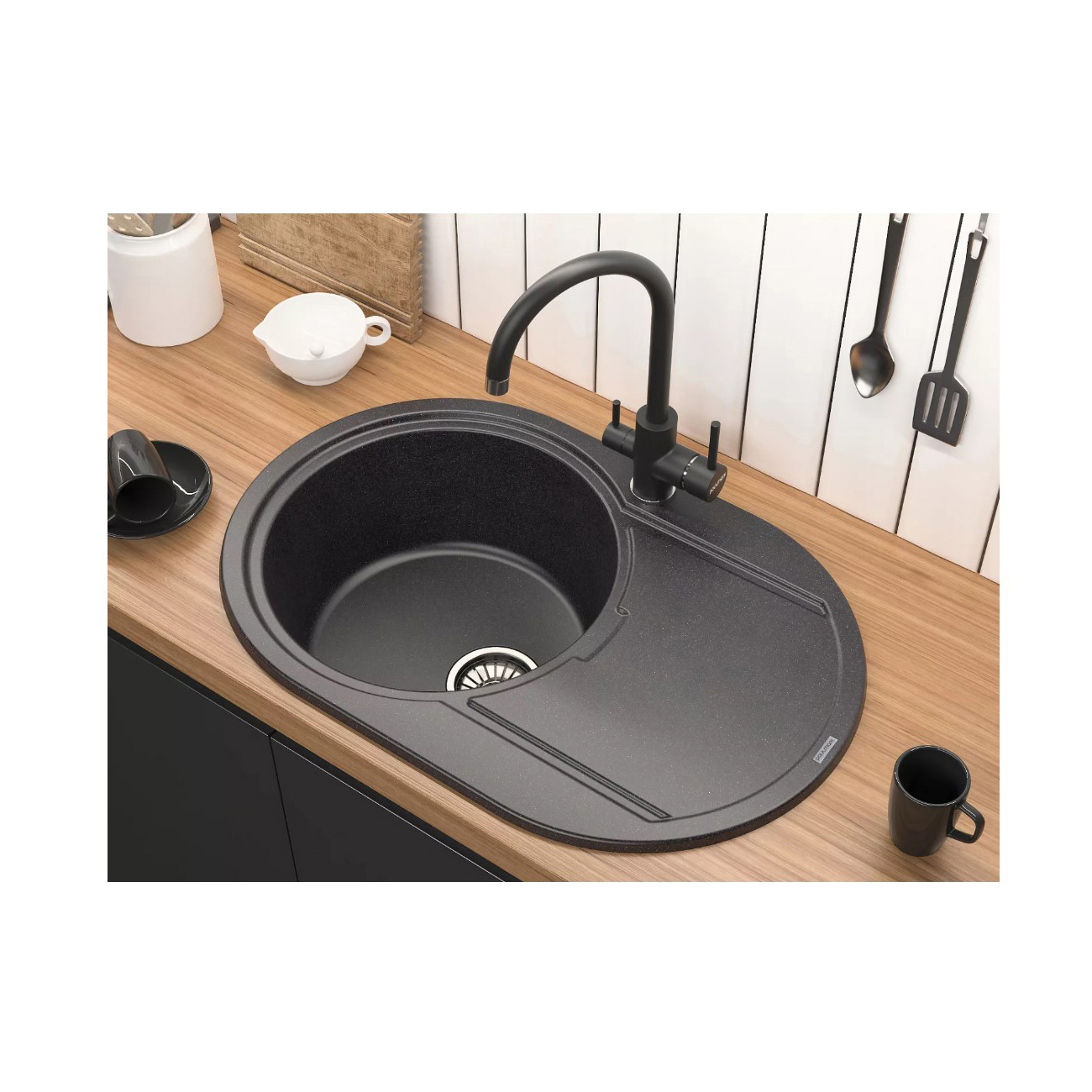 Смеситель для кухни Paulmark (Паульмарк) Essen, антрацит, Es213211-AN