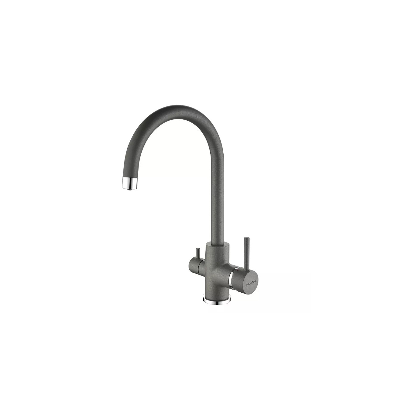 Смеситель для кухни Paulmark (Паульмарк) Essen, серый, Es213211-GRM