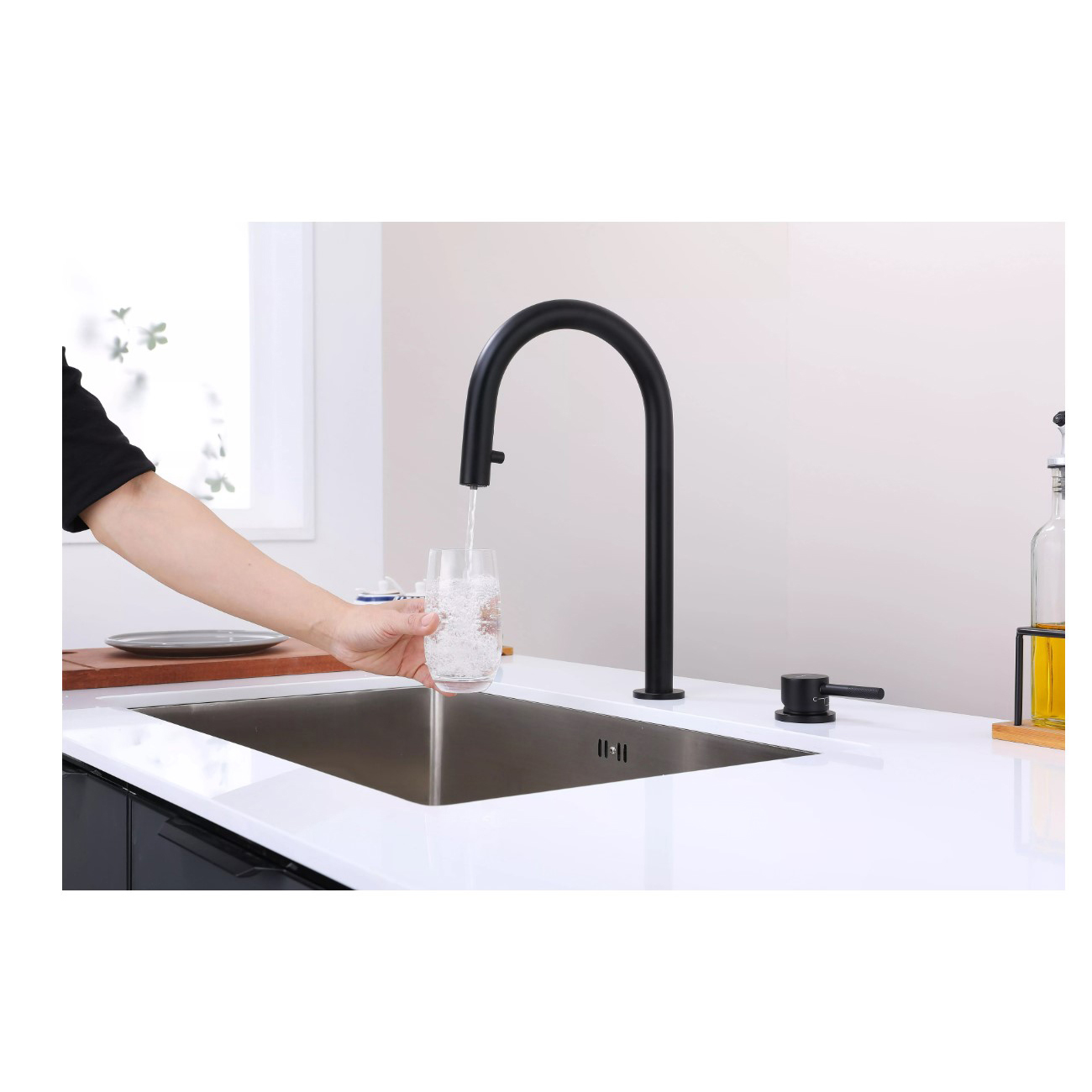 Смеситель для кухни Paulmark (Паульмарк) Estetica, антрацит, Es218006-AN