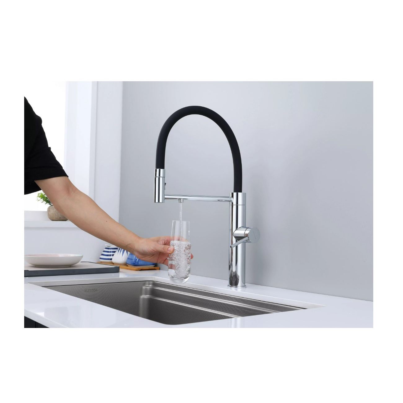 Смеситель для кухни Paulmark (Паульмарк) Ganymede, хром, Ga213199-CR