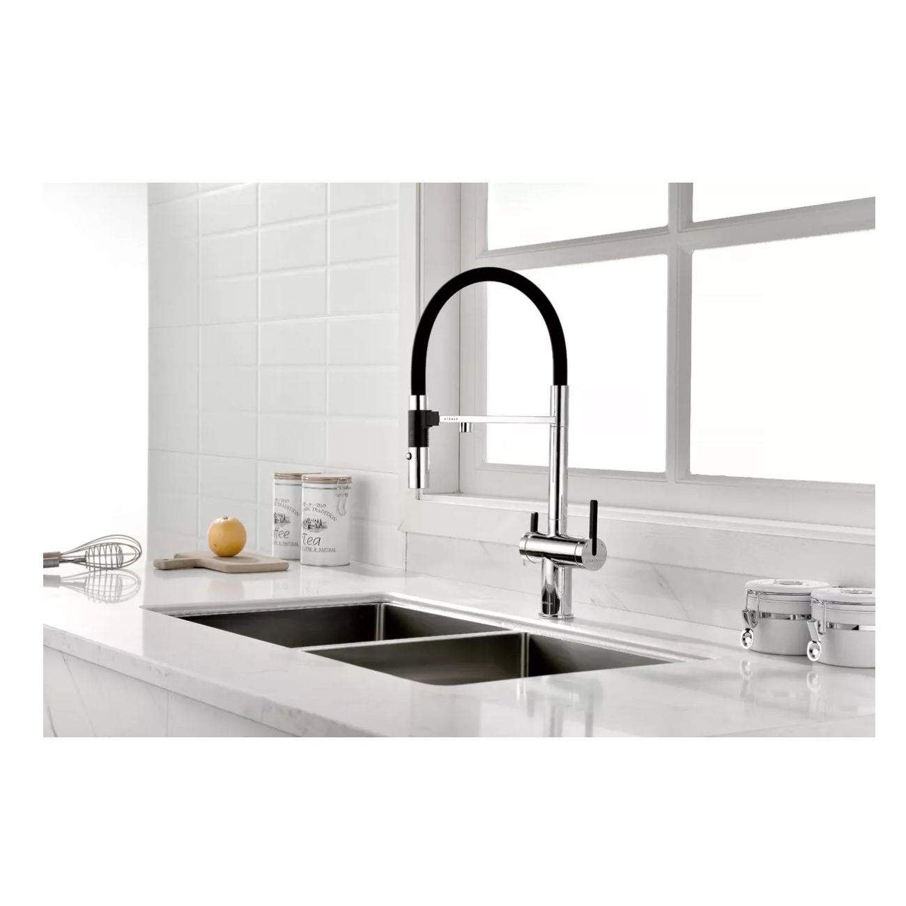 Смеситель для кухни Paulmark (Паульмарк) Gravity, хром, Gr213888-CR